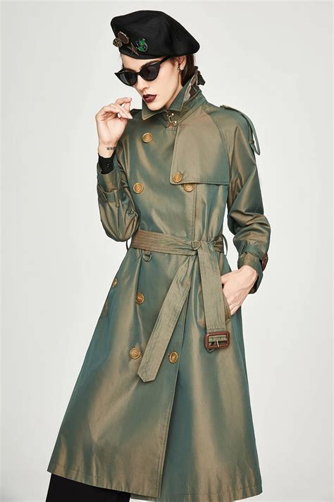 vintage long women's trench leaimeoat.